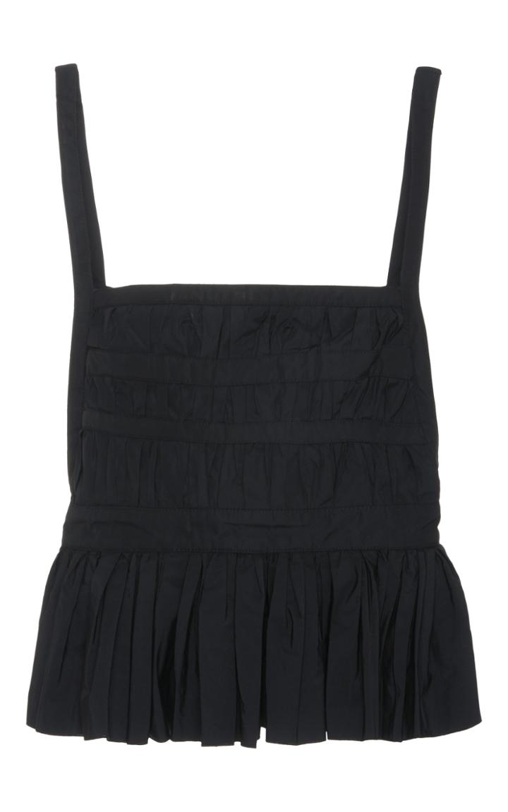 Brock Collection Tabby Cropped Peplum Top