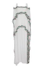 Blumarine Layered Floral Embroidered Gown
