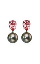 Moda Operandi Assael One Of A Kind Platinum, Tahitian Pearl And Tourmaline Earrings