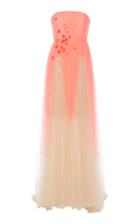Delpozo Strapless Tulle Gown