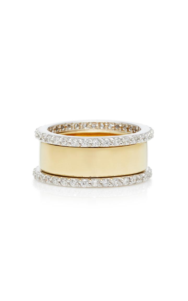 Fallon Band Gold-plated Cubic Zirconia Ring