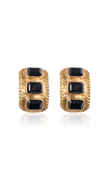 Valre Gold-plated Onyx Earrings