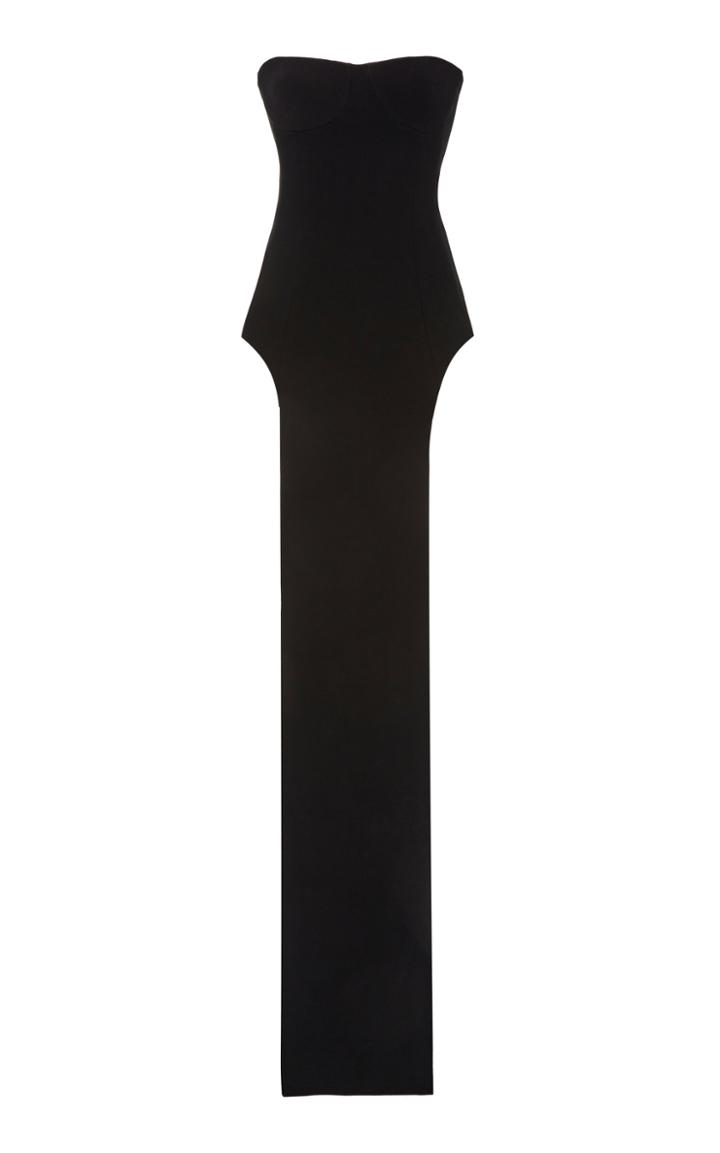 Monot Side Cutout Crepe Dress