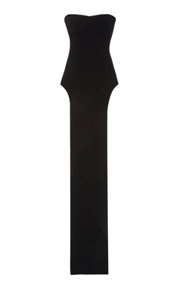 Monot Side Cutout Crepe Dress