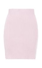 Nanna Van Blaaderen Pink Ribbed Knit Mini Skirt