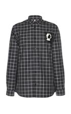 Oamc Frank Checked Cotton-poplin Shirt