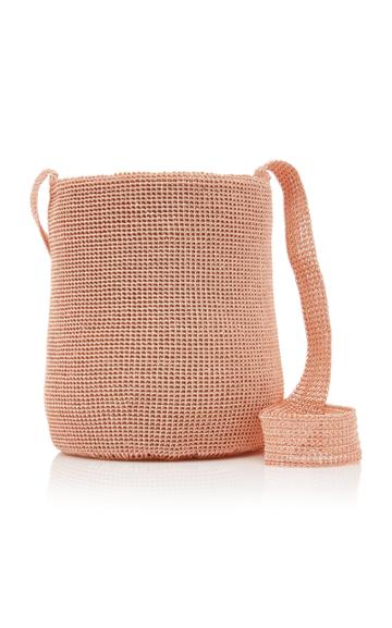 Verdi Mochila Copper Crocheted Bucket Bag