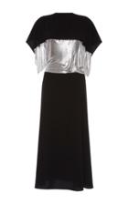 J.w.anderson Crepe Gown With Chainmail Waist Panel