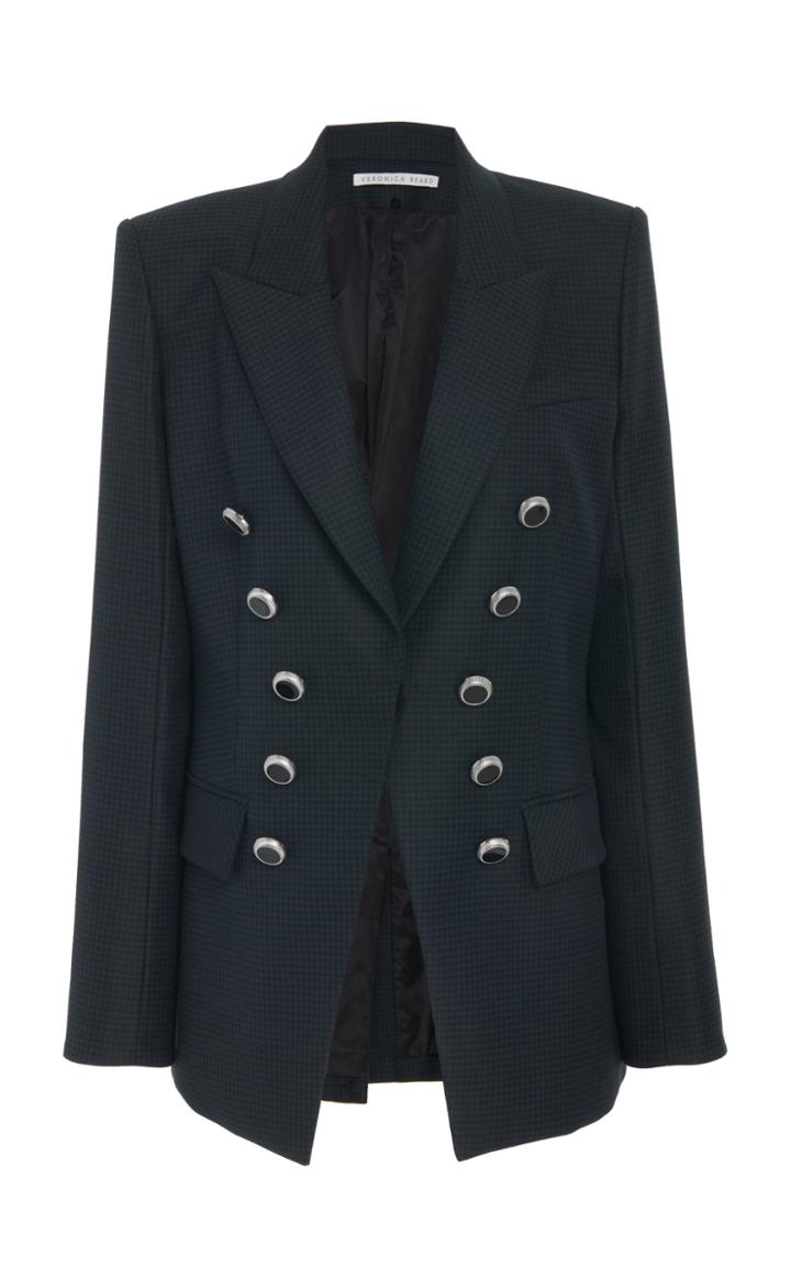 Veronica Beard Leon Houndstooth Dickey Jacket