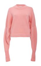 Tibi Drop Shoulder Crop Sweater