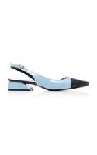 Yuul Yie Two-tone Patent And Leather Slingback Pumps