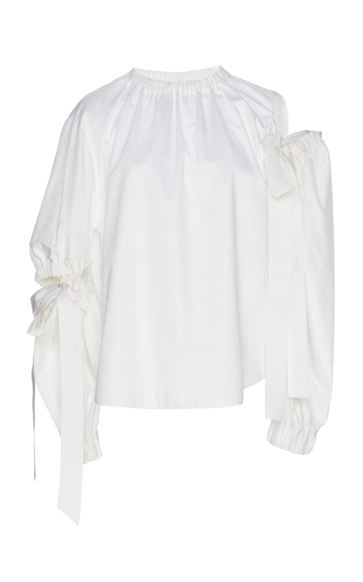 Dice Kayek Cold Shoulder White Top