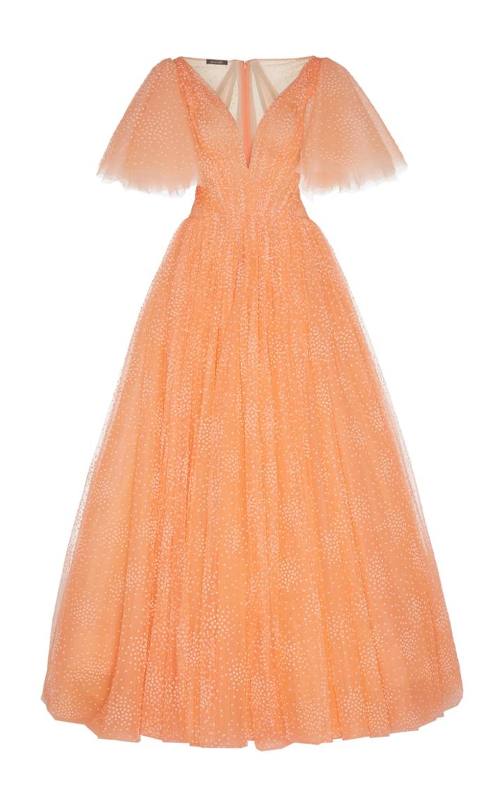 Zac Posen Polka-dot Tulle Ball Gown