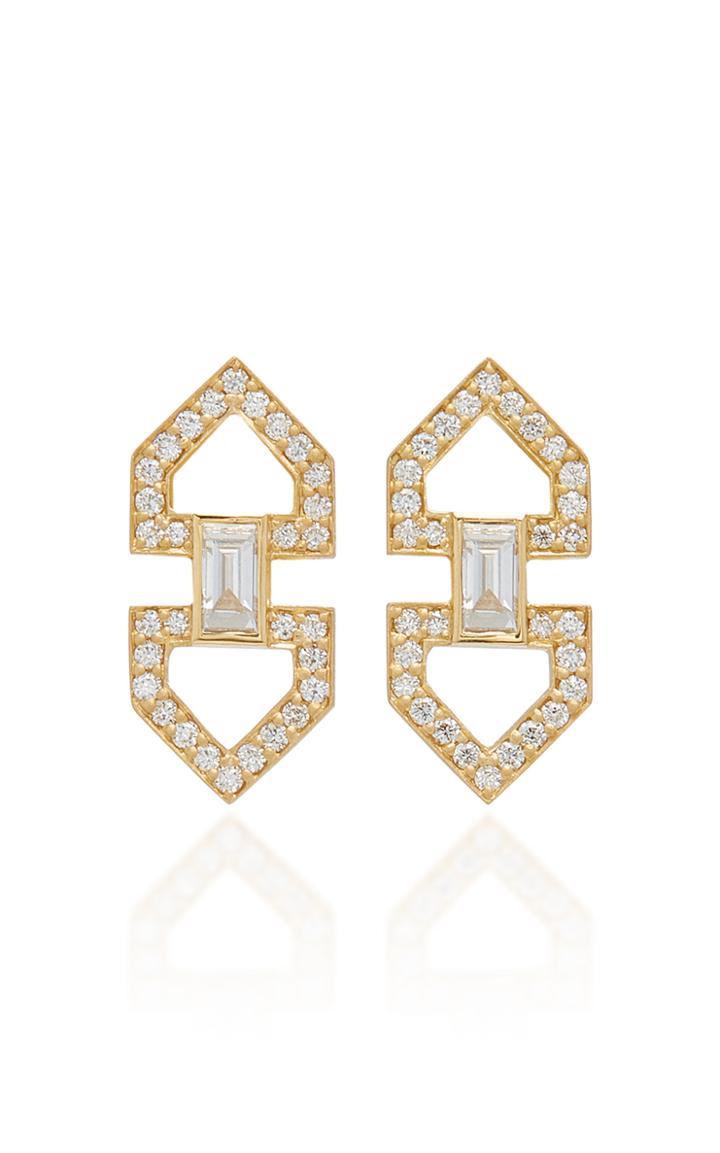 Doryn Wallach Harlow Stud Diamond Earrings