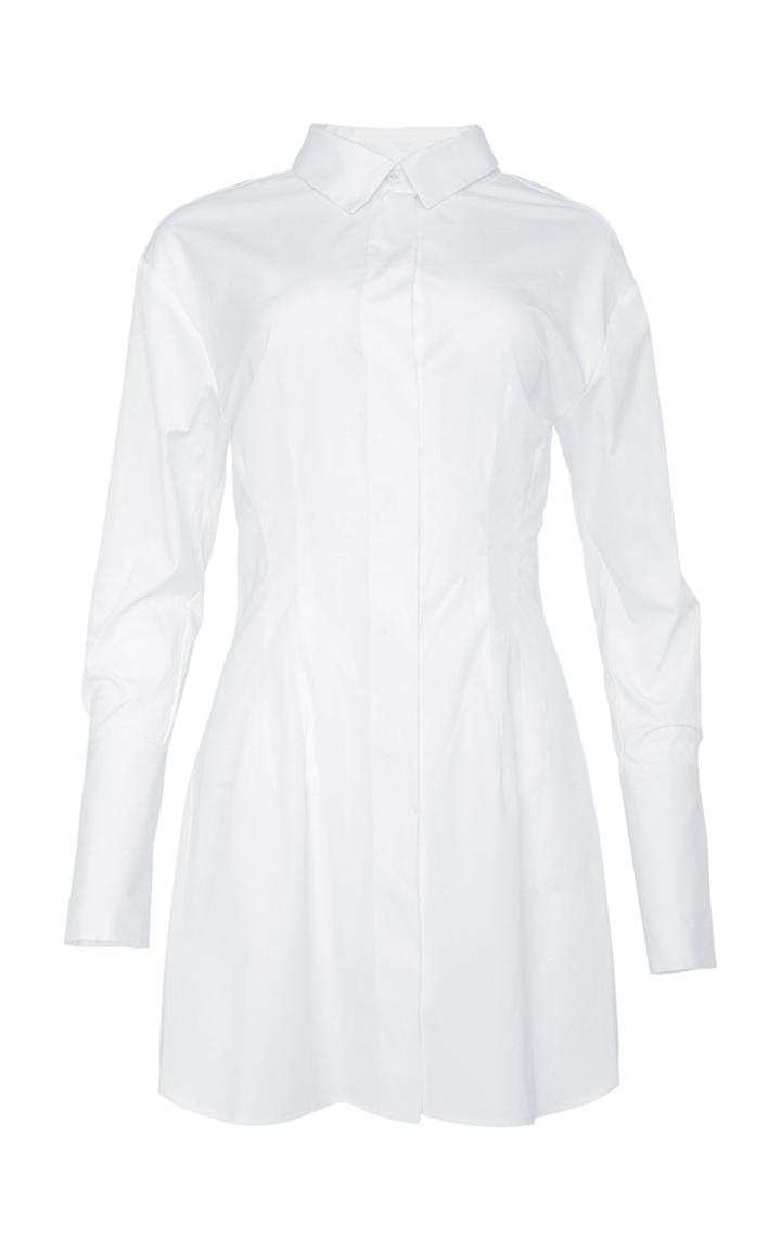 Moda Operandi Studio Amelia Nipped Cotton Mini Shirt Dress