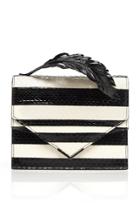 Ralph & Russo Alina Striped Elaphe Clutch