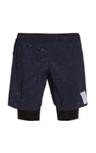 Satisfy Trail Long Distance Splattered Shell Shorts Size: 0
