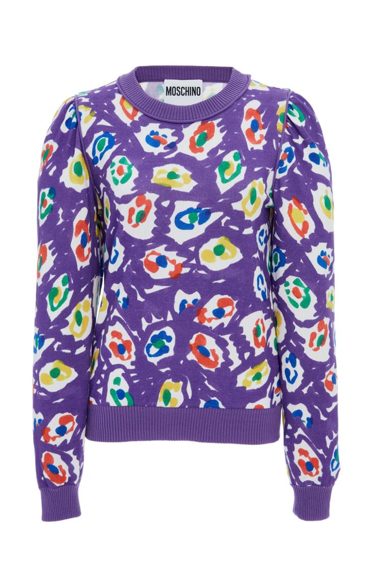 Moschino Printed Cotton Sweater