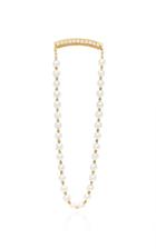 Yvonne Leon Single Chain Earring With Pearls
