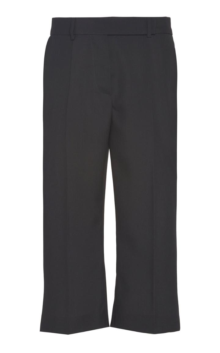 Moda Operandi Rochas Wool Straight-leg Bermuda Shorts Size: 40