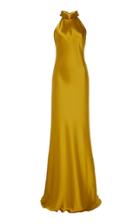 Galvan Sienna Silk-satin Gown Size: 34