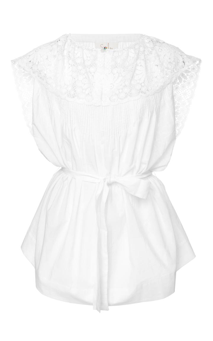 Soler Carmen Lace Yoke Top