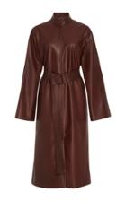 By. Bonnie Young Belted Leather Dress