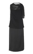 Akris Georgette Overlay Silk Dress