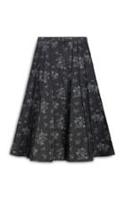Moda Operandi Brock Collection Soave Floral Cotton Midi Skirt