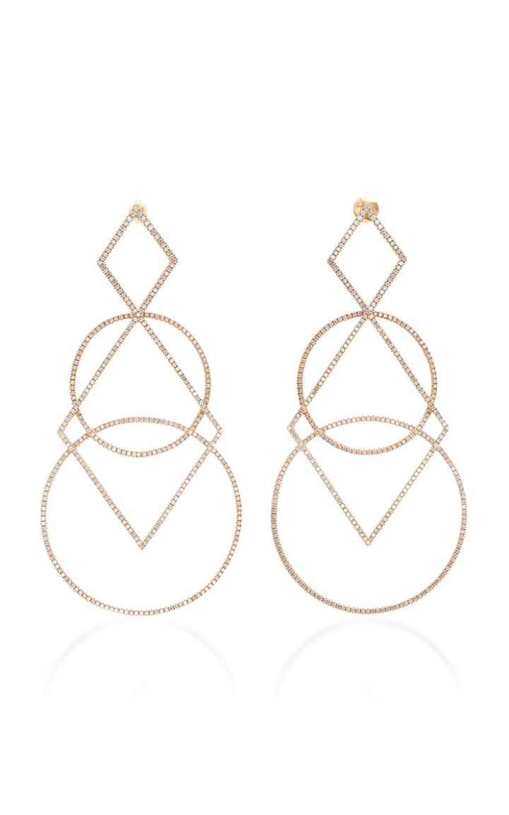 Diane Kordas Diamond Shape Earrings