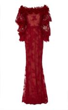 Marchesa Lace Off The Shoulder Gown