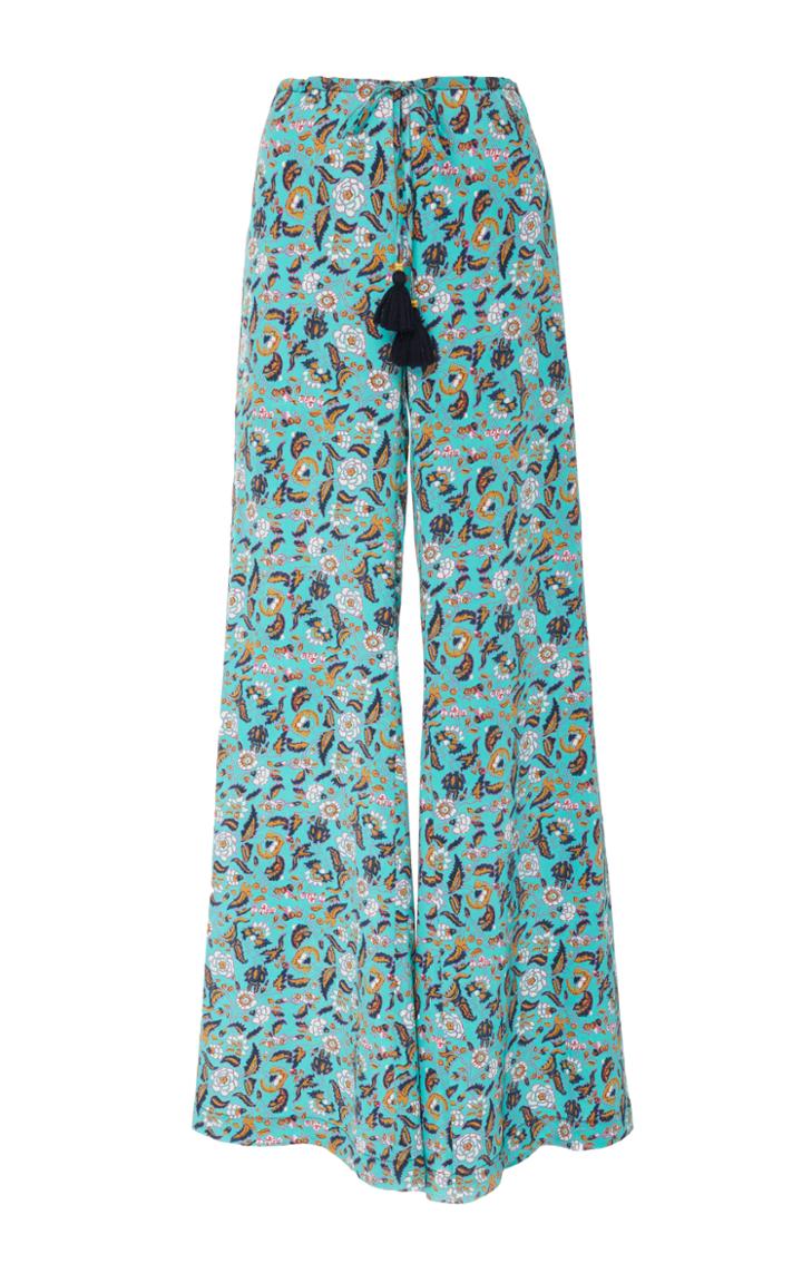 Figue Estela Floral Silk Pant