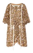 Moda Operandi Lee Mathews Ariel Floral-print Linen-silk Tunic Dress Size: 0