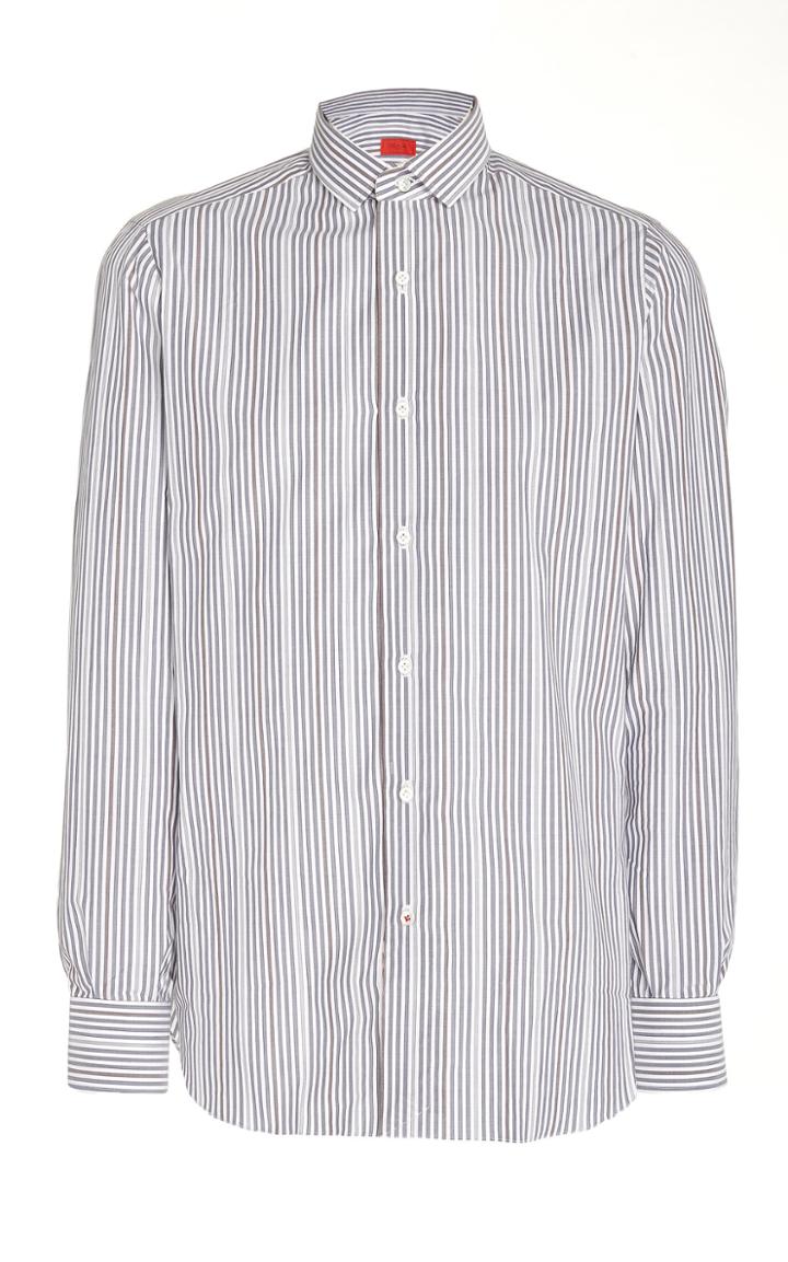 Isaia Striped Dress Shirt