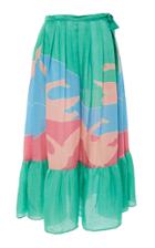 Carolina K Rosa Printed Midi Skirt