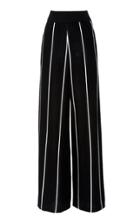 Sally Lapointe Cashmere-blend Striped Wide Leg Pants