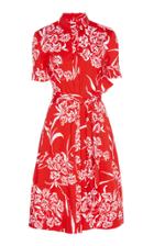 Carolina Herrera Floral Cotton-poplin Shirt Dress