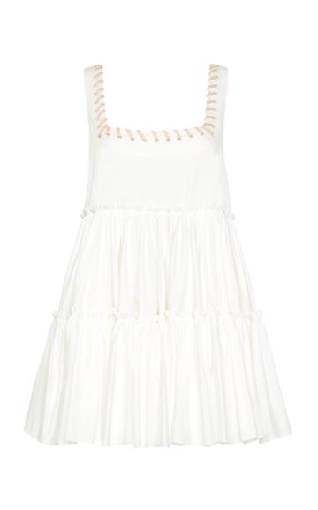 Aje Hushed Braid-detailed Cotton Mini Dress