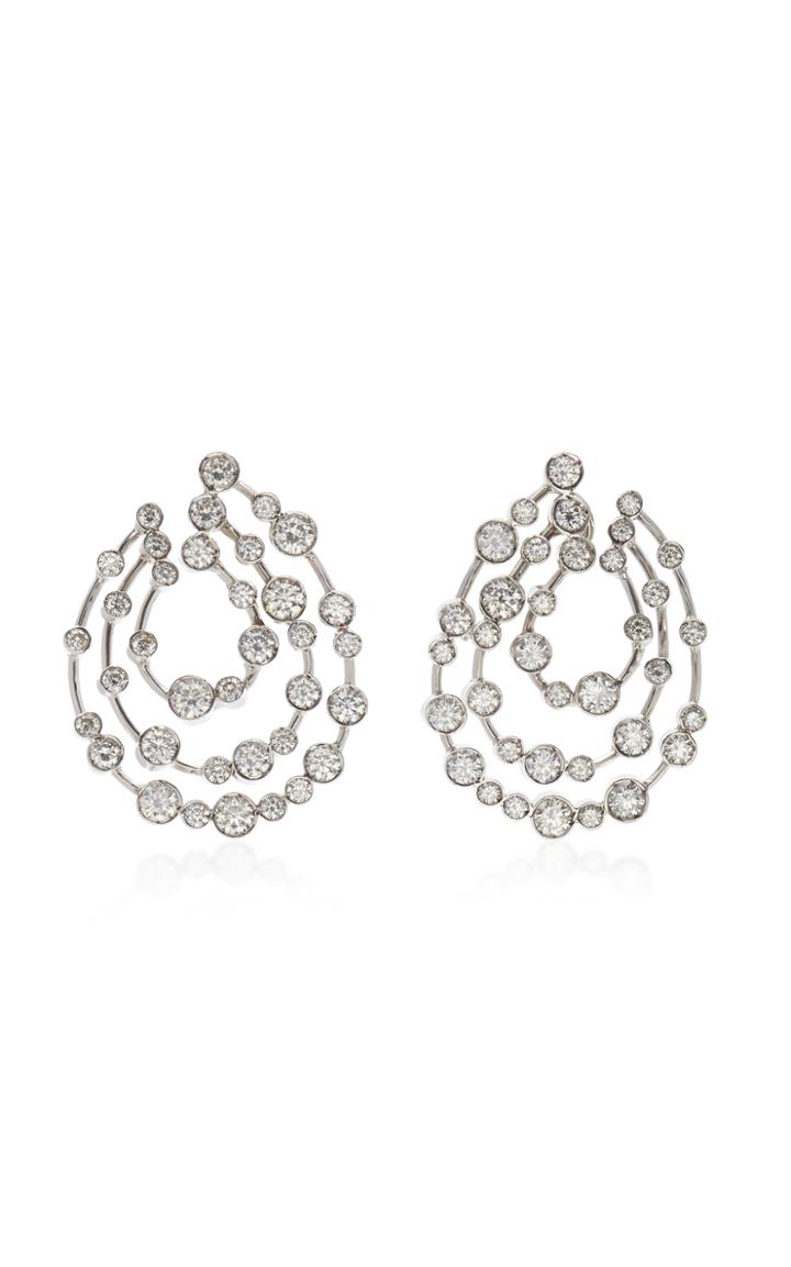 Ruth Grieco 18k White Gold Diamond Earrings