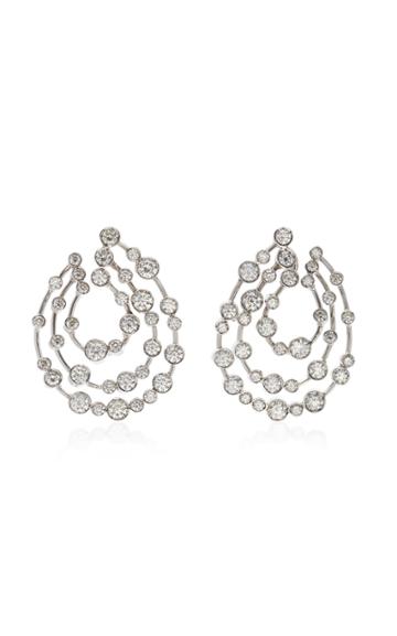 Ruth Grieco 18k White Gold Diamond Earrings