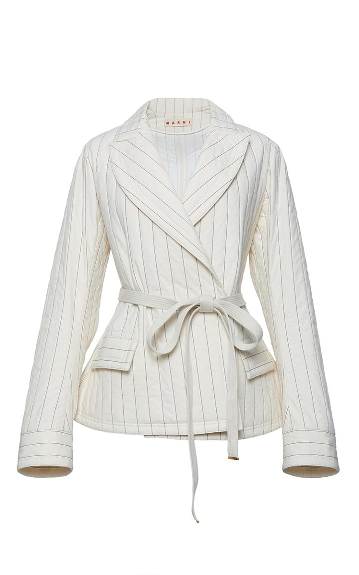 Marni Quilted Belted Jacket