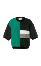 Daniele Carlotta Lurex 80's Style Pull Over Short Sleeve Sweater