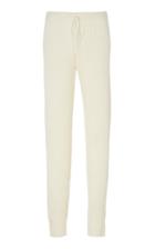 Madeleine Thompson Oceanus Waffle-knit Cashmere Track Pants