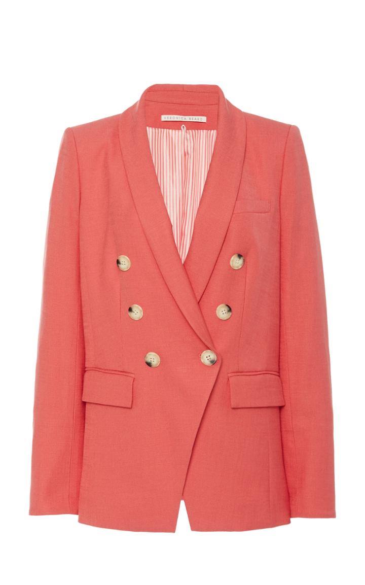 Moda Operandi Veronica Beard Oskar Dickey Double-breasted Shawl Blazer Size: 2
