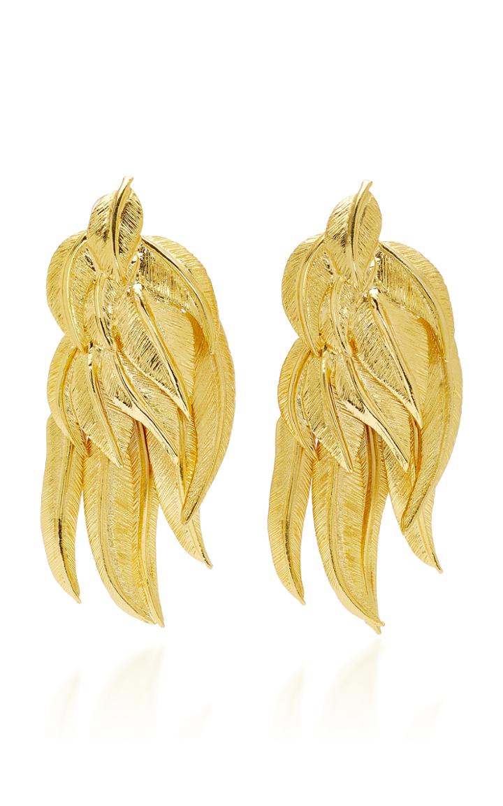 Aurlie Bidermann Elvira Feathers Clip Earrings