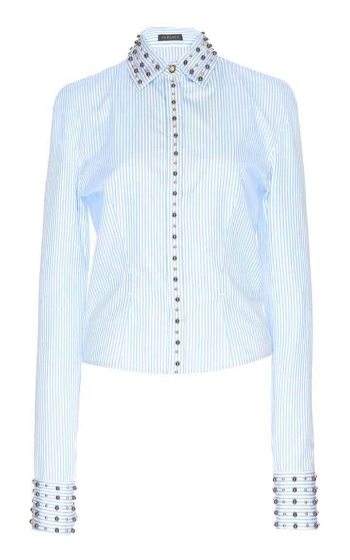 Versace Stud Embellished Top