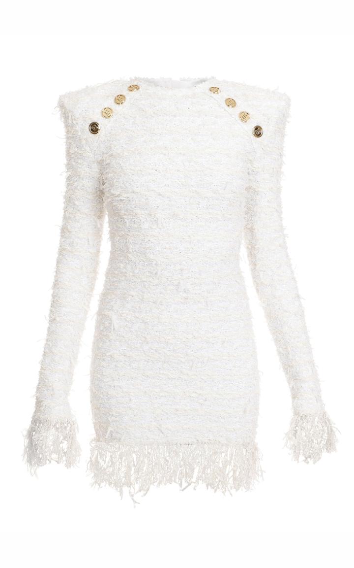 Moda Operandi Balmain Tweed Mini Dress