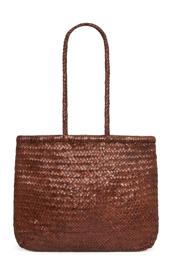 St. Agni Bagu Woven Leather Tote