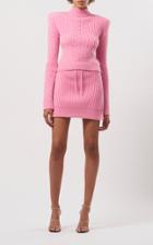 Moda Operandi David Koma Ribbed-knit Drawstring Mini Skirt