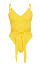 Mara Hoffman Gamela Tie-front One-piece Swimsuit